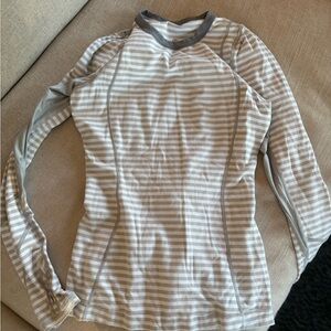Lululemon Striped Long Sleeve Shirt